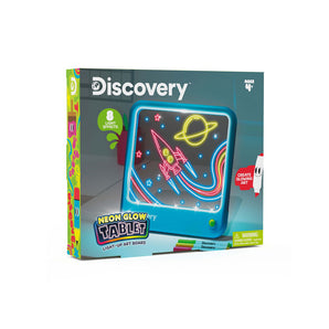 Discovery Neon Glow Tablet Light-Up Art Board STEM Toy