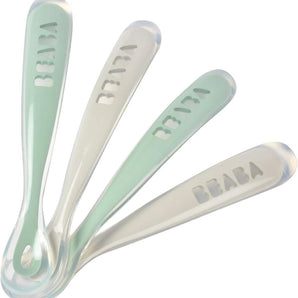 Beaba Silicone Spoon Set of 4 for 1st and 2nd Age Stages