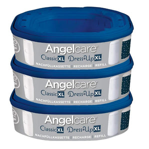 Angelcare 3 pack Refill Octagonal Grey Blue
