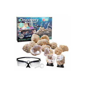 Discovery Mindblown STEM Toy Mystery Crystals Geode Excavation Science Kit 14pcs