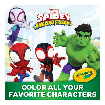 Crayola – 18 Giant Coloring Pages Spidey & His Amazing Friends – Coloring Book – Ages 3 Years +