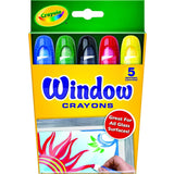 Crayola 5 Ct. Window Crayons Vibrant Glass Art | Crayons