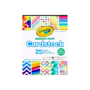Crayola Bright Pop! Cardstock 25 Ct. | Books & Pads