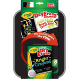 Crayola Dual Sided Dry Erase Board Set With Neon Crayons | Dry Erase