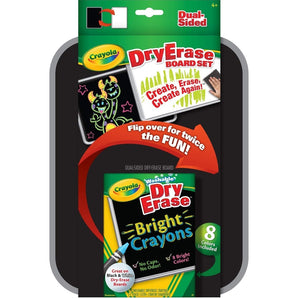 Crayola Dual Sided Dry Erase Board Set With Neon Crayons | Dry Erase