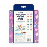 Crayola Gel Ink Pen Marker Set, 14 Matte & Glitter Pens, Gel Pens For Coloring