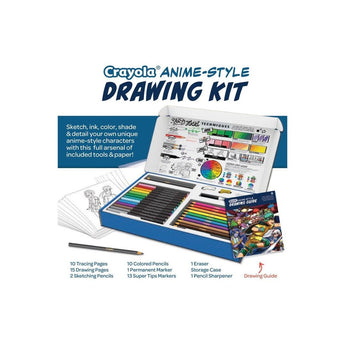 Crayola Learn To Draw Your Own Manga Kit | Sets/Bundles/Art Kits/Tubs