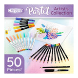 Crayola Pastel Artist Collection Kit | Comprehensive Art Set With Pencils & Markers
