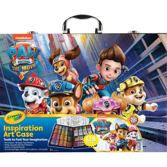Crayola Paw Patrol Mighty Movie Painting Case 128 Piece Creative Set | License