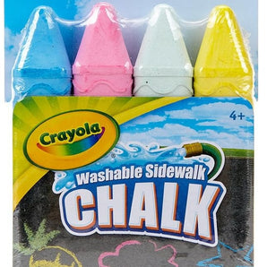 Crayola Sidewalk Chalk, Multicolor With 4 Chalks