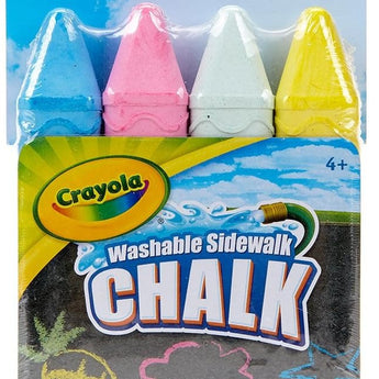 Crayola Sidewalk Chalk, Multicolor With 4 Chalks