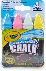 Crayola Sidewalk Chalk, Multicolor With 4 Chalks
