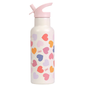 500ml Stainless Steel Water Bottle - Hearts