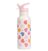 500ml Stainless Steel Water Bottle - Hearts