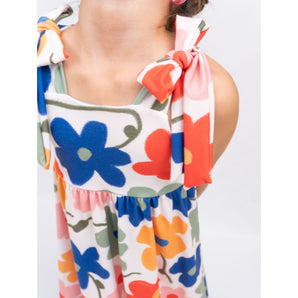 Girls Dress Flower Lace Multicolor