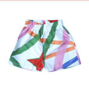 White Shorts Swimshorts Boys Multicolor