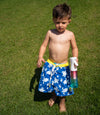Kids Colour Changing Swim Shorts - Turtle