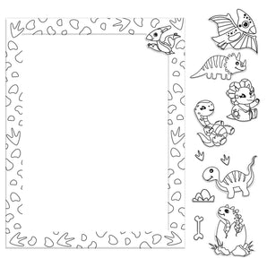 Dinosaurs Colour Me Magnet Colouring Book