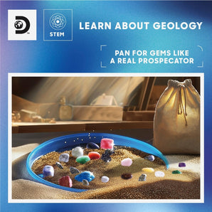 Discovery Classic Gemstone Panning Kit | 24 Treasures Stem Mining Toy - My Little Thieves