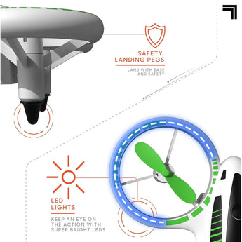 Discovery Drone Stunt Glow Led 5 Inch | Kids Tech Toy