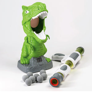 Discovery Kids Hungry T-Rex Feeding Shooting Soft Ball Indoor- Safe Game with Sound