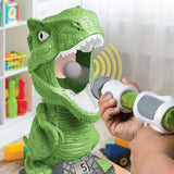 Discovery Kids Hungry T-Rex Feeding Shooting Soft Ball Indoor- Safe Game with Sound