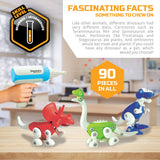 Discovery Mindblown Dinosaur Construction 90-Piece Action Set STEM Toy For Little Paleontologists