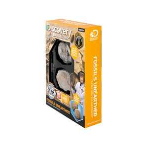 Discovery Mindblown Fossil Unearthed 2-Pack Mini Excavation Kit, with 5-pieces Unique And Natural Fossil