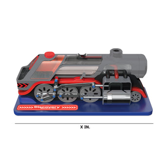 Discovery Mindblown Kids DIY Steam Engine 54-Piece Train Build Science Kit