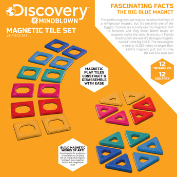 Discovery Mindblown STEM Magnetic Tiles Toys