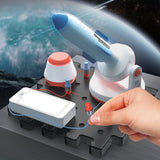 Discovery Mindblown STEM Rocket Launch Space Station Circuitry Set, Build-it-Yourself Engineering Toy Kit