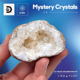 Discovery Mindblown STEM Toy Mystery Crystals Geode Excavation Science Kit 14pcs