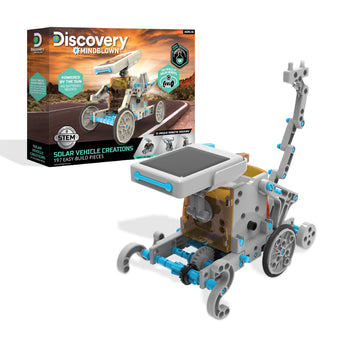 Discovery Mindblown Solar Vehicle Creations 197 Easy-Build-Pieces, with 12 Unique Robotic Designs