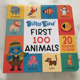 Ditty Bird First 100 Animals â€” Children's Book For Kids | Books