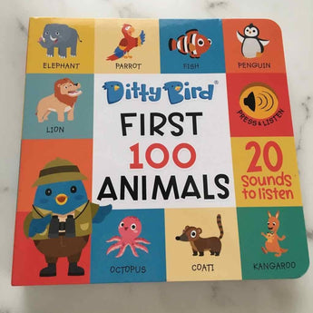 Ditty Bird First 100 Animals â€” Children's Book For Kids | Books