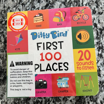 Ditty Bird First 100 Places â€” Children's Book For Kids | Books