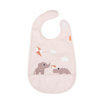 Done By Deer Bib With Velcro Playground | Blue Mealtime Bib
