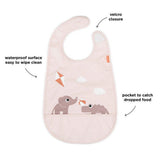 Done By Deer Bib With Velcro Playground | Blue Mealtime Bib - My Little Thieves