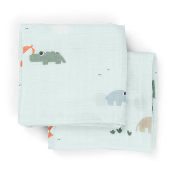 Done By Deer Burp Cloth 2 Pack Playground | Baby Essential