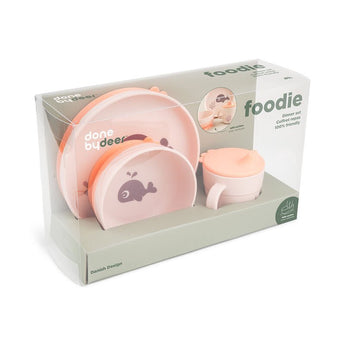 Done By Deer Foodie Dinner Set | Wally Whale Plate, Bowl & Cup Set - My Little Thieves