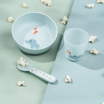 Done By Deer Foodie First Meal Set | Elphee Bowl, Cup & Spoon For Babies