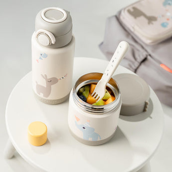 Done By Deer Insulated Food Jar 300ml | Stainless Steel Thermal Container - My Little Thieves