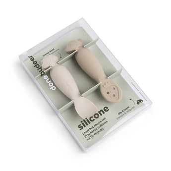 Done By Deer Learning Spoon Set Tiny Farm Sand | Cutlery