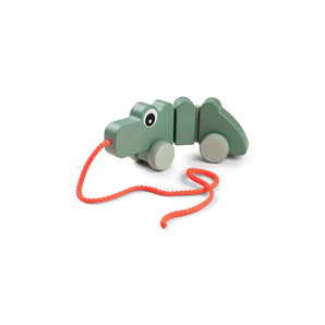 Done By Deer Pull Along Wiggle Toy Croco Green | Pull Along Toys