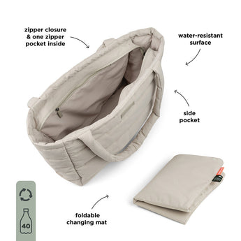 Done By Deer Quilted Changing Tote Bag | Parent Bag