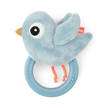 Done By Deer Sensory Rattle With Teether | Birdee Baby Developmental Toy