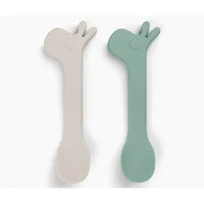 Done By Deer Silicone Baby Spoons 2 Pack | Eco Friendly Weaning Gift
