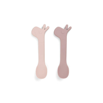 Done By Deer Silicone Baby Spoons 2 Pack | Eco Friendly Weaning Gift