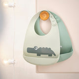 Done By Deer Silicone Bib 2 Pack | Croco & Birdee Waterproof Bibs