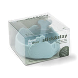 Done By Deer Silicone Stick & Stay Bowl & Baby Spoon | Wally Whale Feeding Set - My Little Thieves
